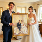 Custom Single Portrait Oil Painting from Photo | Handmade Canvas Art, Gift for Him or Her