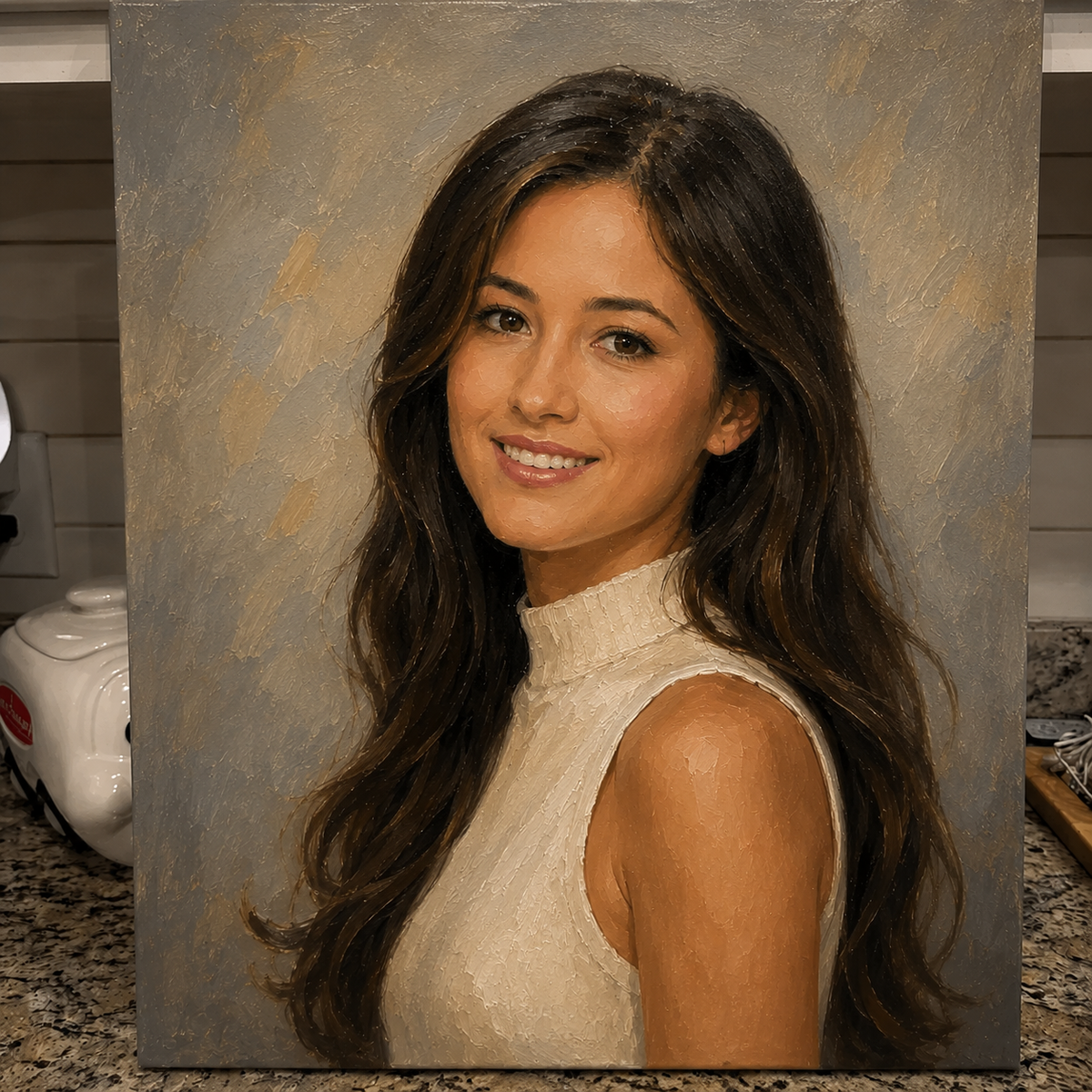 Custom male portrait oil painting from photo, handmade canvas artwork for birthday graduation or personal keepsake