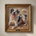 Custom Pet Portrait Oil Painting from Photo | Handmade Dog Cat Canvas Art, Memorial Gift for Pet Lovers
